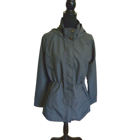 O'Neill Jackets & Blazers - O'Neill Women's Hooded Jacket M Gray Full Zip Lined Pockets Casual Outdoor Coat